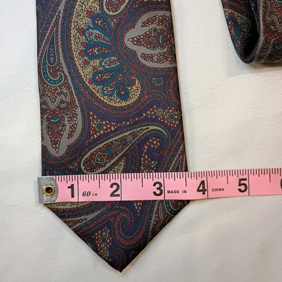 Vintage Windsor Men's Tie Paisley Silk Necktie - Picture 4 of 4